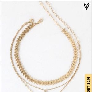 LULUs (1/3) CHILD OF THE WILD GOLD CHOKER NECKLACE